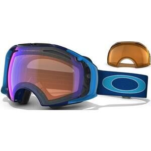 Oakley Vintage Marine Blue Goggles Airbrake Iridium +Anti Fog Orange Lens & Case